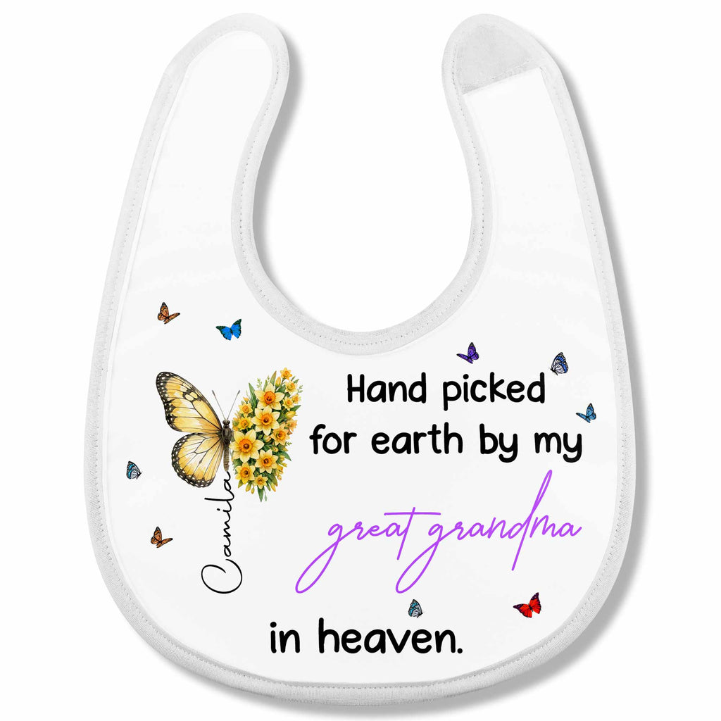 Personalized Cotton Baby Bib Custom Name Gift for Baby Baby Bib GradoCreations