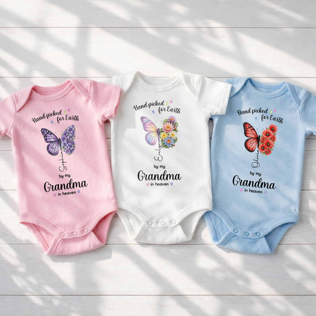 Personalized Baby Onesie Custom Name Gift for Baby Shower Baby Onesie GradoCreations