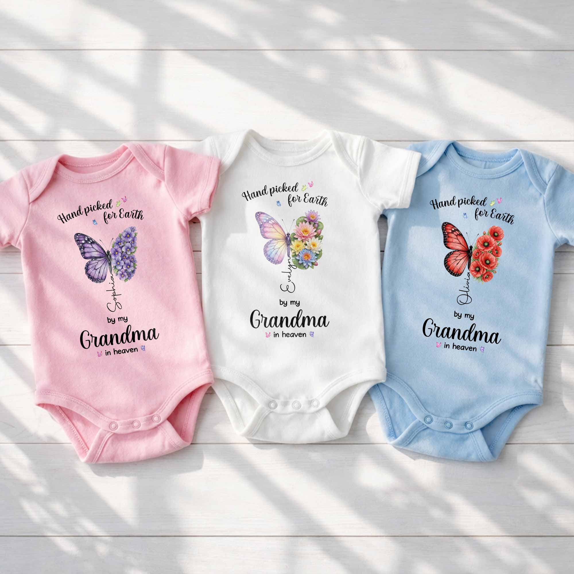 Personalized Baby Onesie Custom Name Gift for Baby Shower Baby Onesie GradoCreations