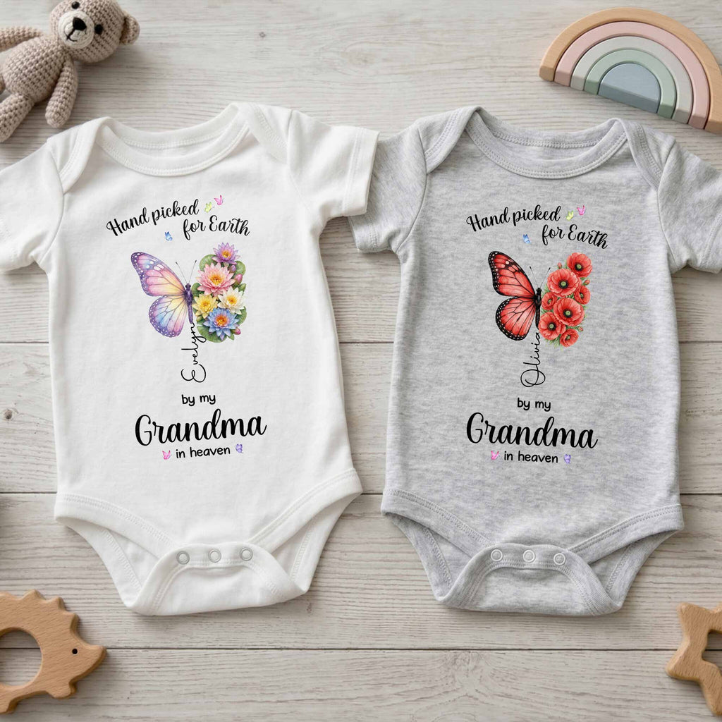 Personalized Baby Onesie Custom Name Gift for Baby Shower Baby Onesie GradoCreations
