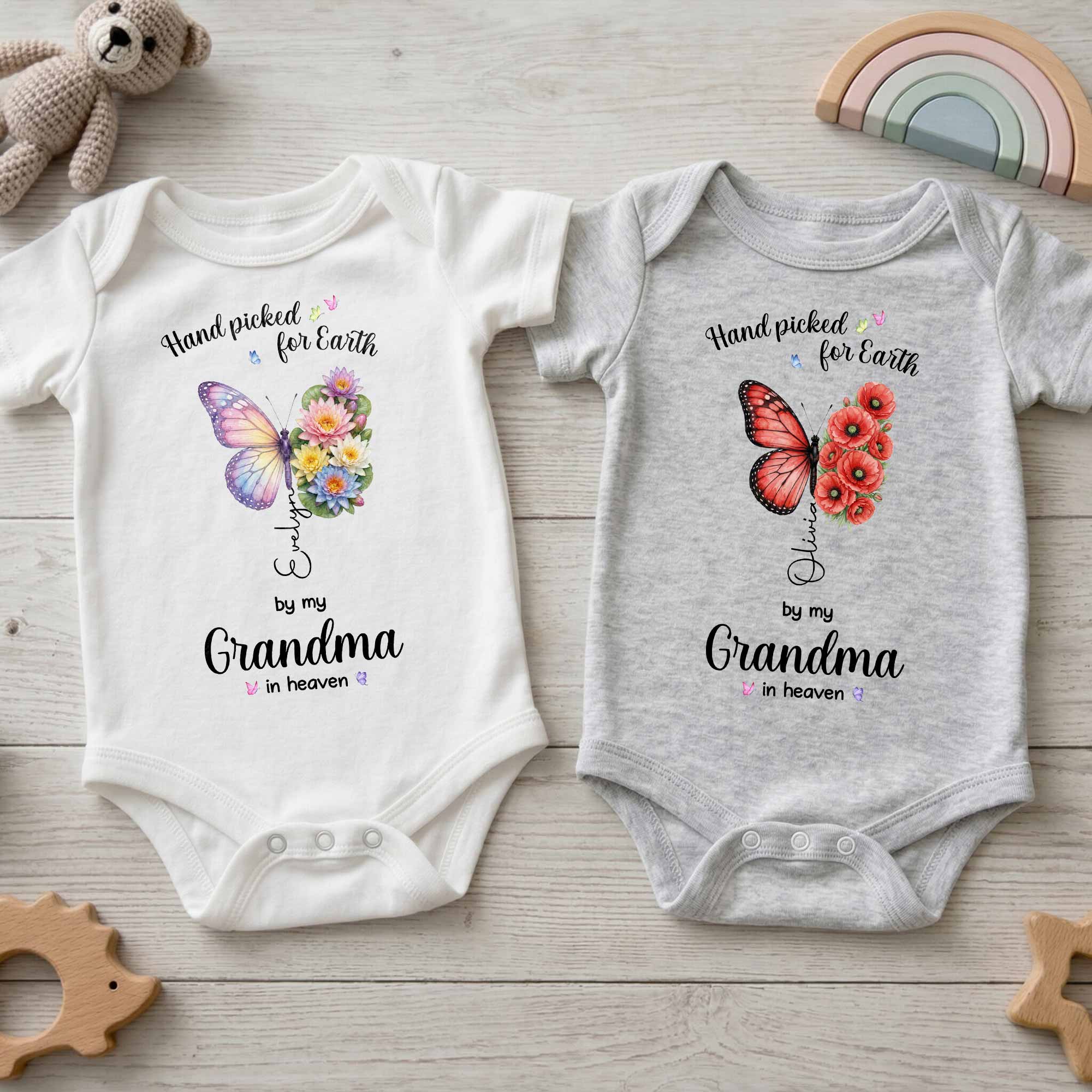 Personalized Baby Onesie Custom Name Gift for Baby Shower Baby Onesie GradoCreations