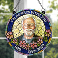 Personalized Suncatcher Memorial Gift for Dad | Custom Flowers