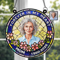 Personalized Memorial Suncatcher Portrait Gift for Mom