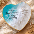 Personalized Heart Jewelry Dish Custom Name Gift for Mom Heart Jewelry Dish GradoCreations