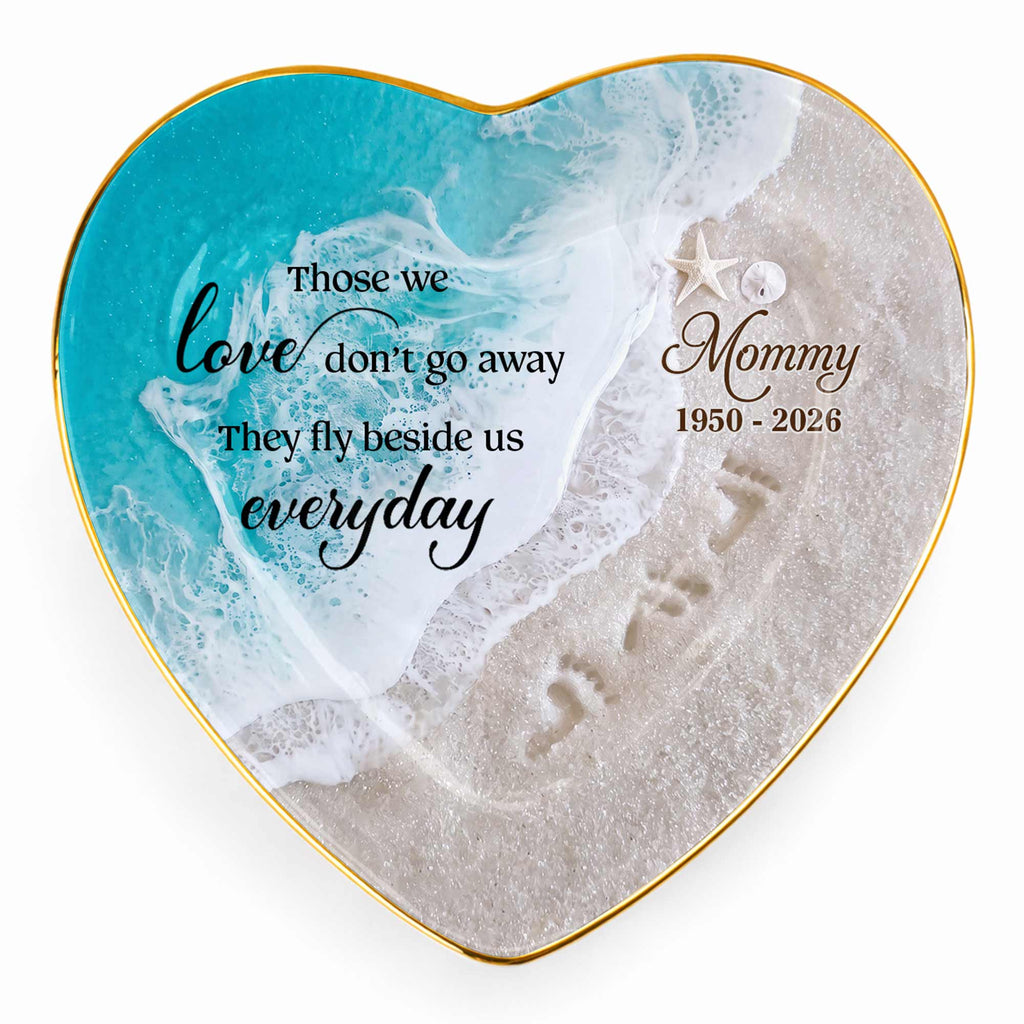 Personalized Heart Jewelry Dish Custom Name Gift for Mom Heart Jewelry Dish GradoCreations