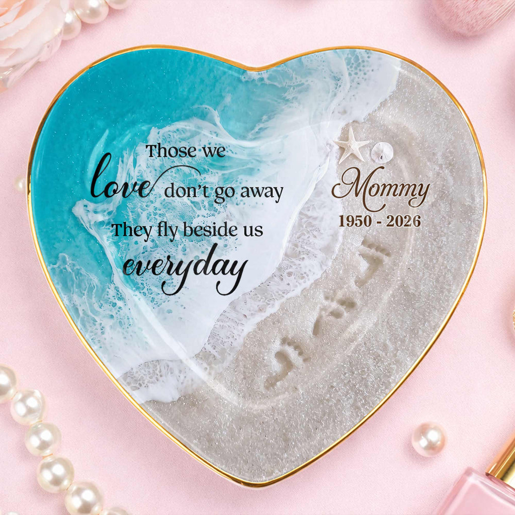 Personalized Heart Jewelry Dish Custom Name Gift for Mom Heart Jewelry Dish GradoCreations