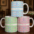 Personalized Mahjong Coffee Mug Custom Game Tile Design Gift Edge-to-edge Mug GradoCreations