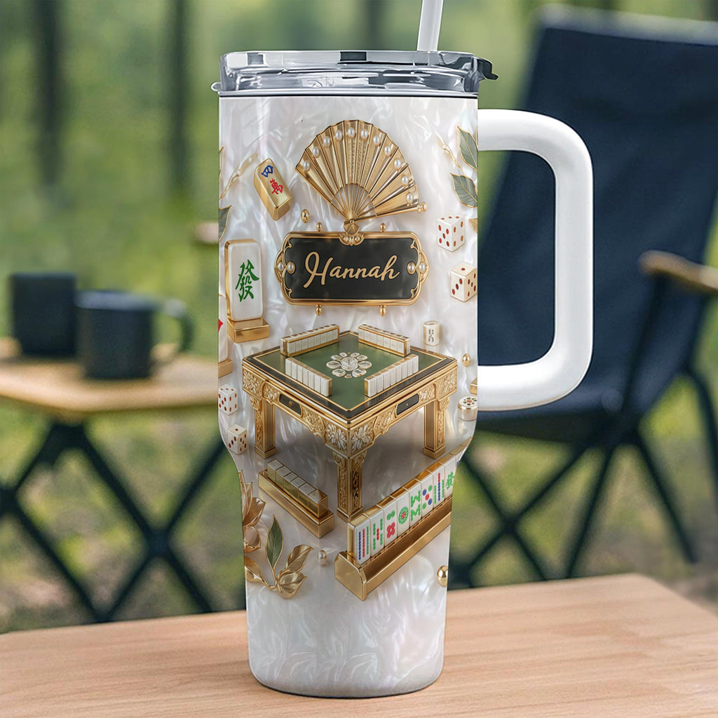 Personalized 40oz Stainless Steel Tumbler Custom Name Gift for Game Lovers 40oz Tumbler GradoCreations