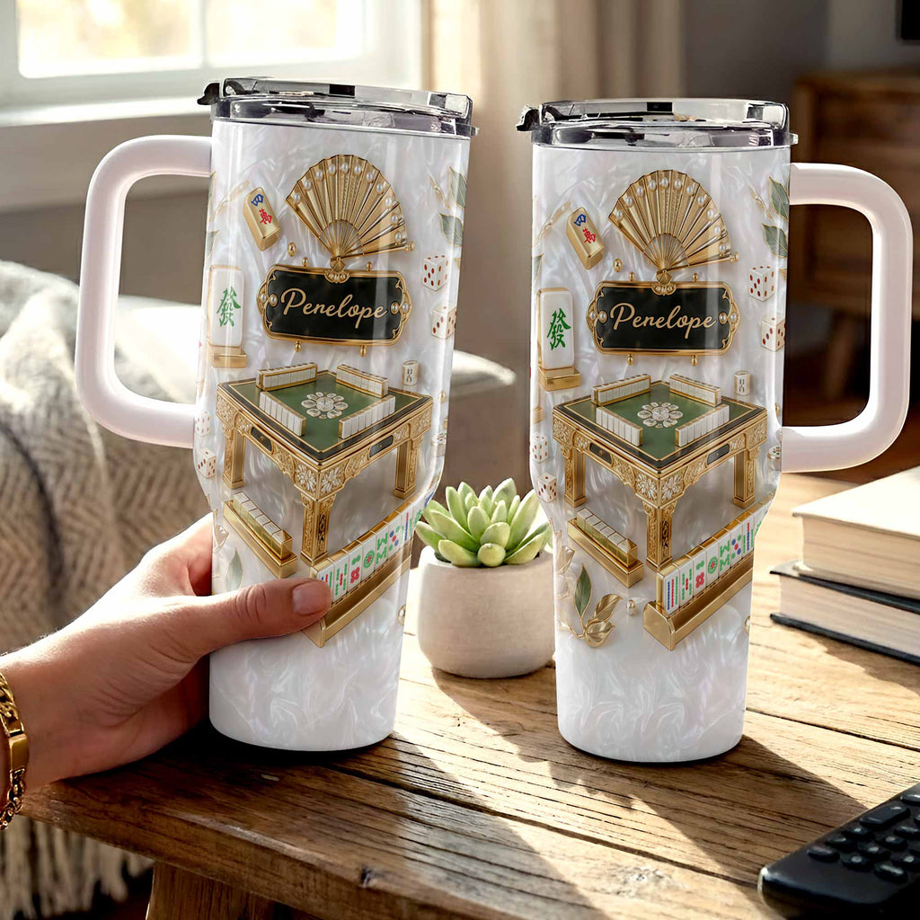Personalized 40oz Stainless Steel Tumbler Custom Name Gift for Game Lovers 40oz Tumbler GradoCreations