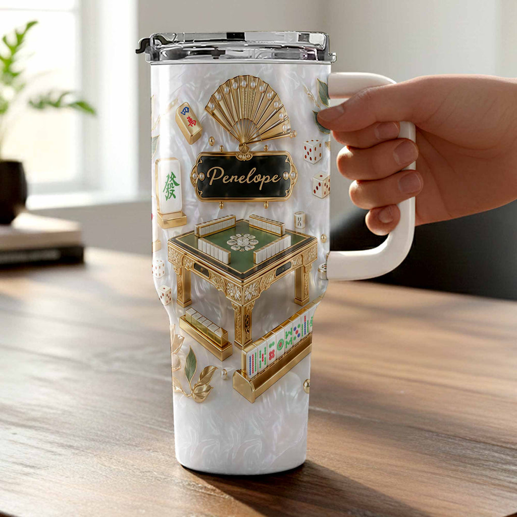 Personalized 40oz Stainless Steel Tumbler Custom Name Gift for Game Lovers 40oz Tumbler GradoCreations
