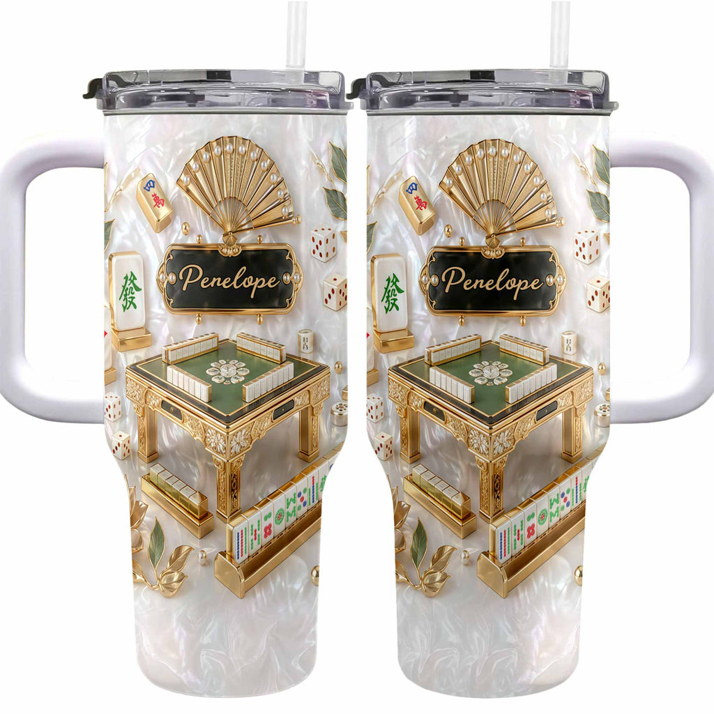 Personalized 40oz Stainless Steel Tumbler Custom Name Gift for Game Lovers 40oz Tumbler GradoCreations