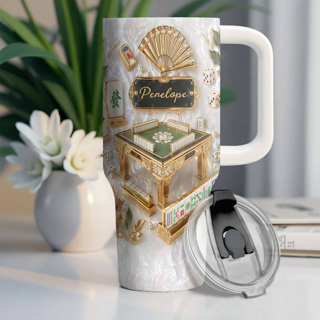 Personalized 40oz Stainless Steel Tumbler Custom Name Gift for Game Lovers 40oz Tumbler GradoCreations