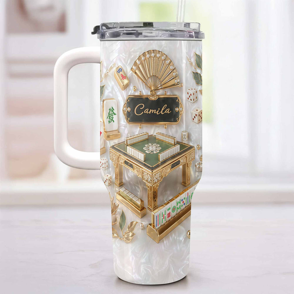 Personalized 40oz Stainless Steel Tumbler Custom Name Gift for Game Lovers 40oz Tumbler GradoCreations