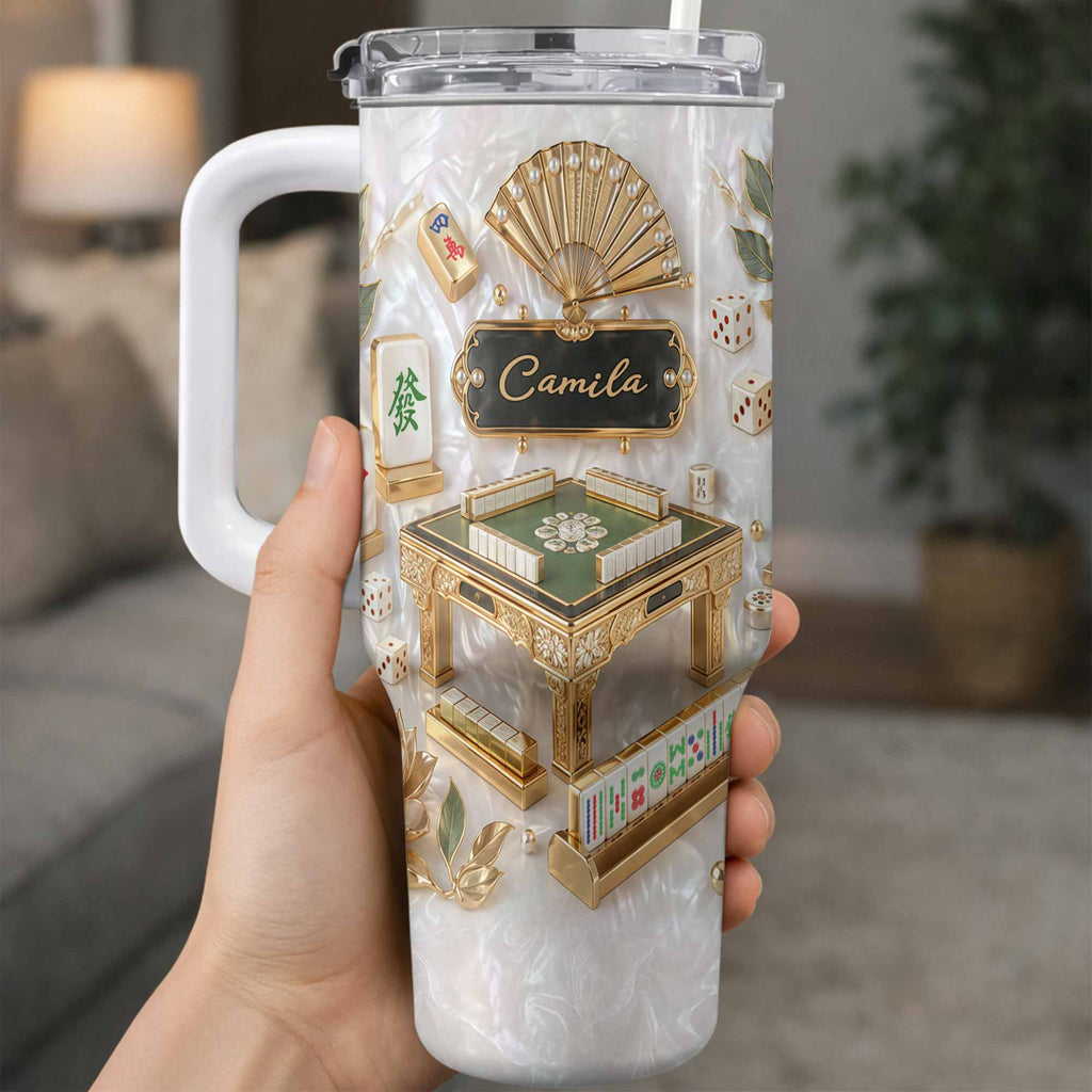 Personalized 40oz Stainless Steel Tumbler Custom Name Gift for Game Lovers 40oz Tumbler GradoCreations