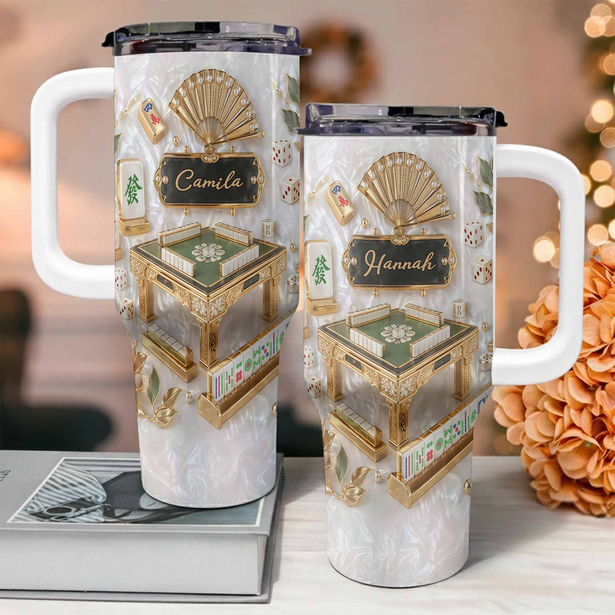 Personalized 40oz Stainless Steel Tumbler Custom Name Gift for Game Lovers 40oz Tumbler GradoCreations