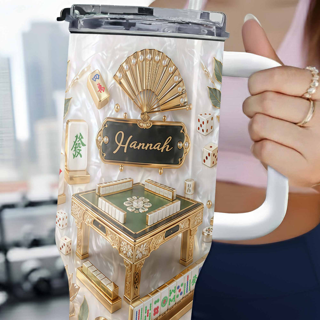 Personalized 40oz Stainless Steel Tumbler Custom Name Gift for Game Lovers 40oz Tumbler GradoCreations