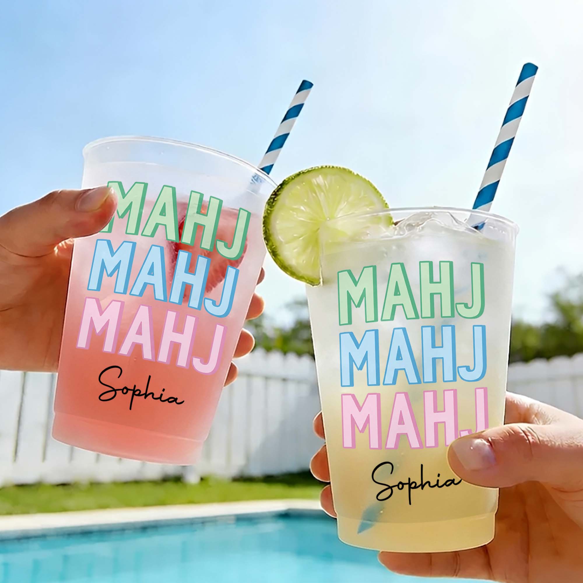 Personalized Frosted Cups Custom Game Night Gift for Friends Frosted Cups GradoCreations