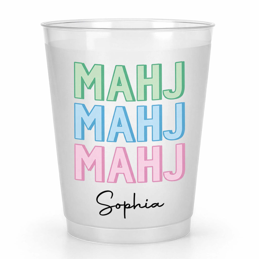Personalized Frosted Cups Custom Game Night Gift for Friends Frosted Cups GradoCreations