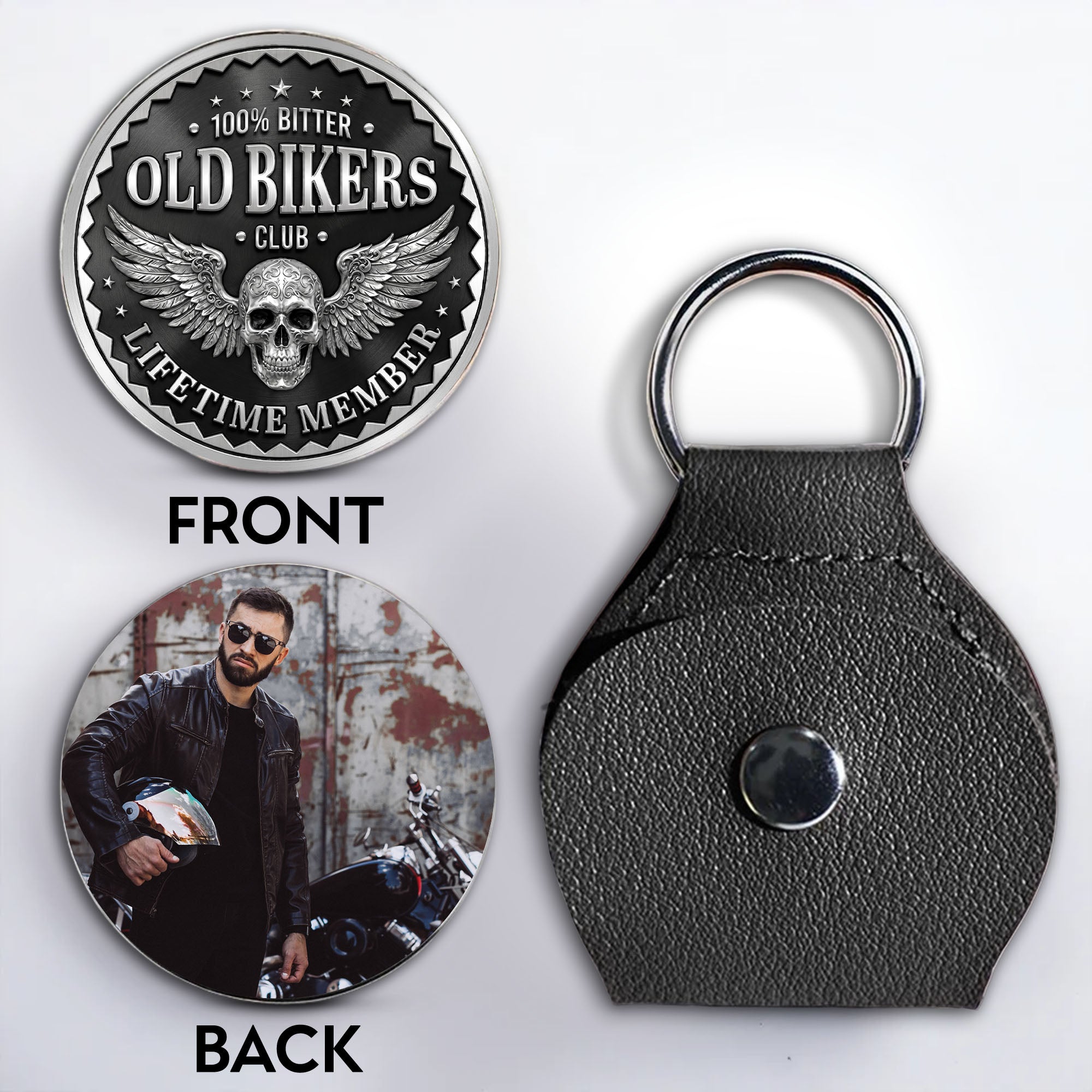 Personalized Pocket Hug for Bikers Custom Keepsake Gift Pocket Hug GradoCreations