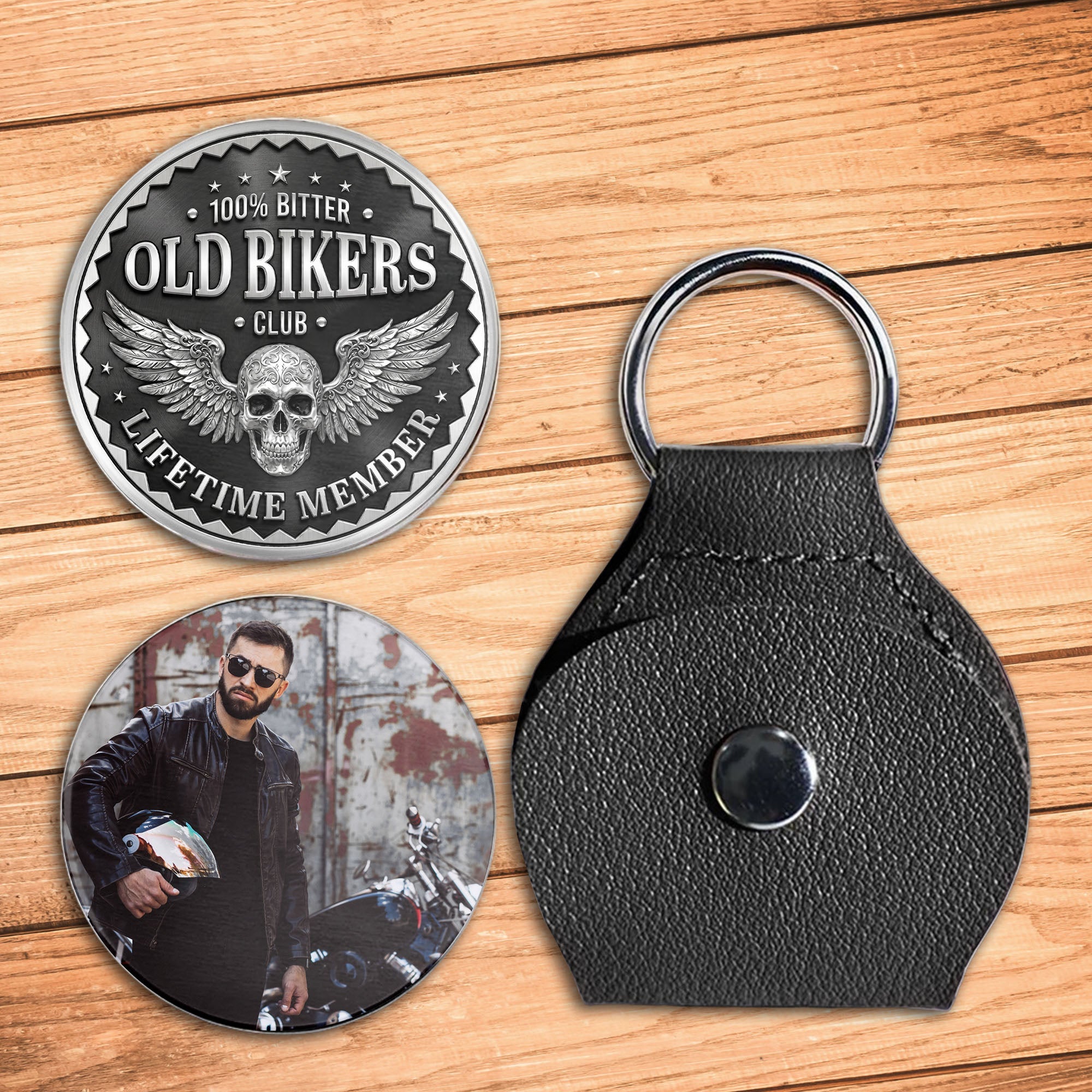 Personalized Pocket Hug for Bikers Custom Keepsake Gift Pocket Hug GradoCreations