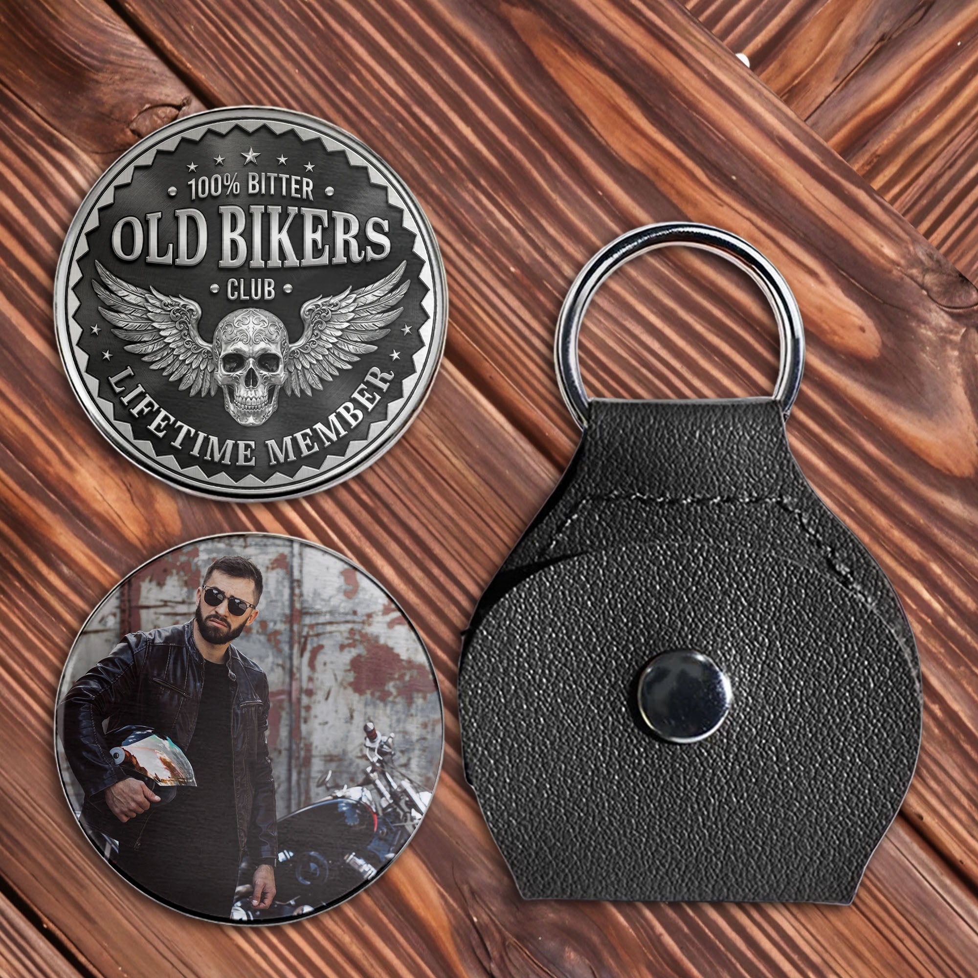Personalized Pocket Hug for Bikers Custom Keepsake Gift Pocket Hug GradoCreations