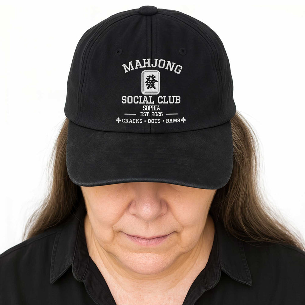 Personalized Washed Denim Cap Custom Name Game Lover Gift Washed Denim Cap GradoCreations