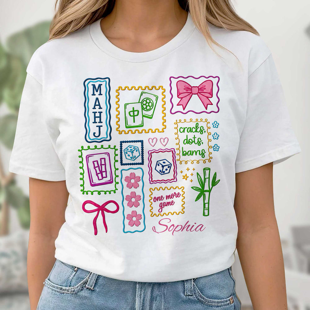 Personalized Custom Mahjong Game T-shirt & Hoodie Gift Idea Shirt GradoCreations