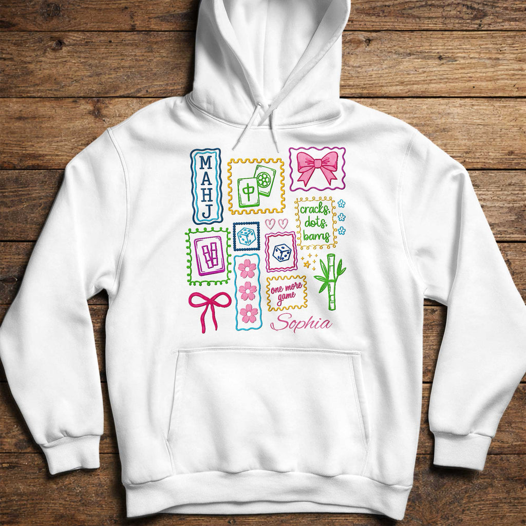Personalized Custom Mahjong Game T-shirt & Hoodie Gift Idea Shirt GradoCreations