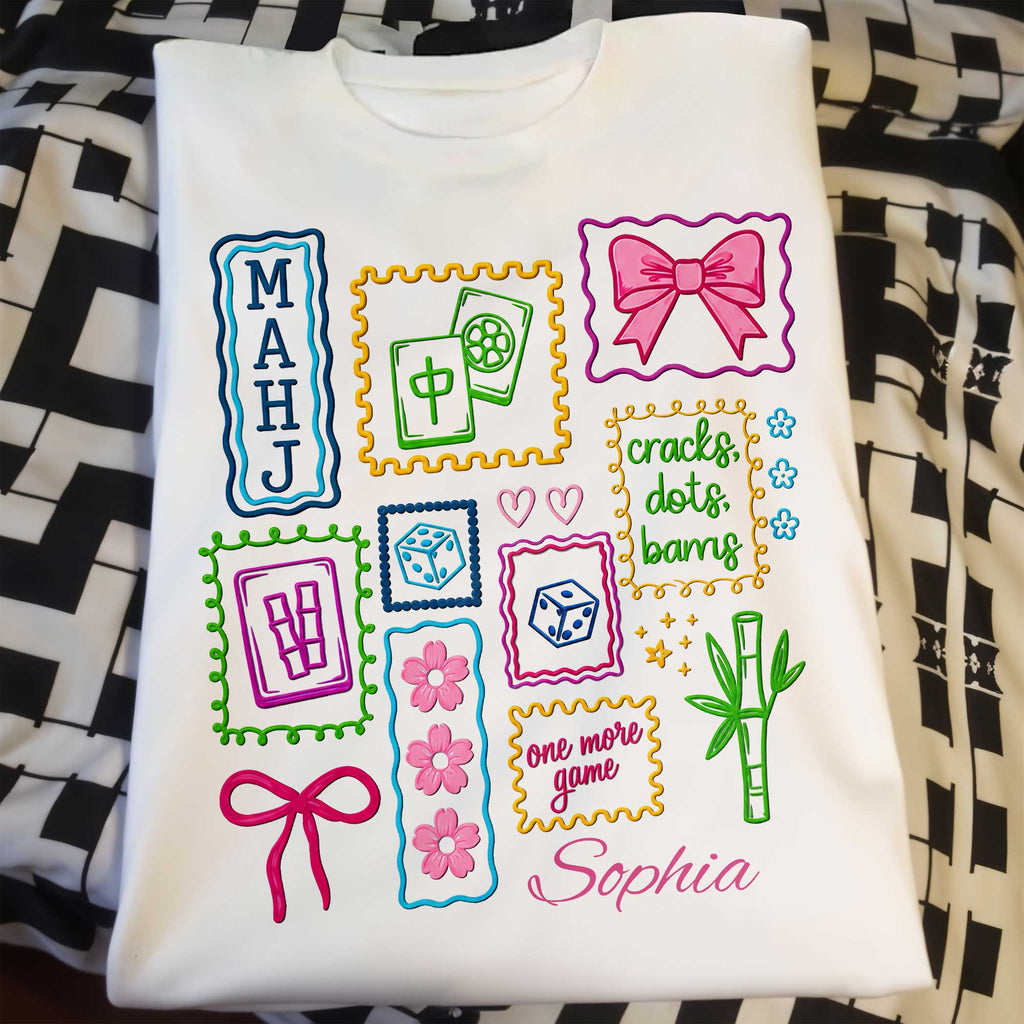 Personalized Custom Mahjong Game T-shirt & Hoodie Gift Idea Shirt GradoCreations