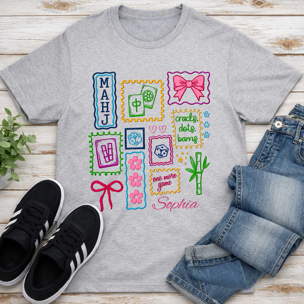 Personalized Custom Mahjong Game T-shirt & Hoodie Gift Idea Shirt GradoCreations