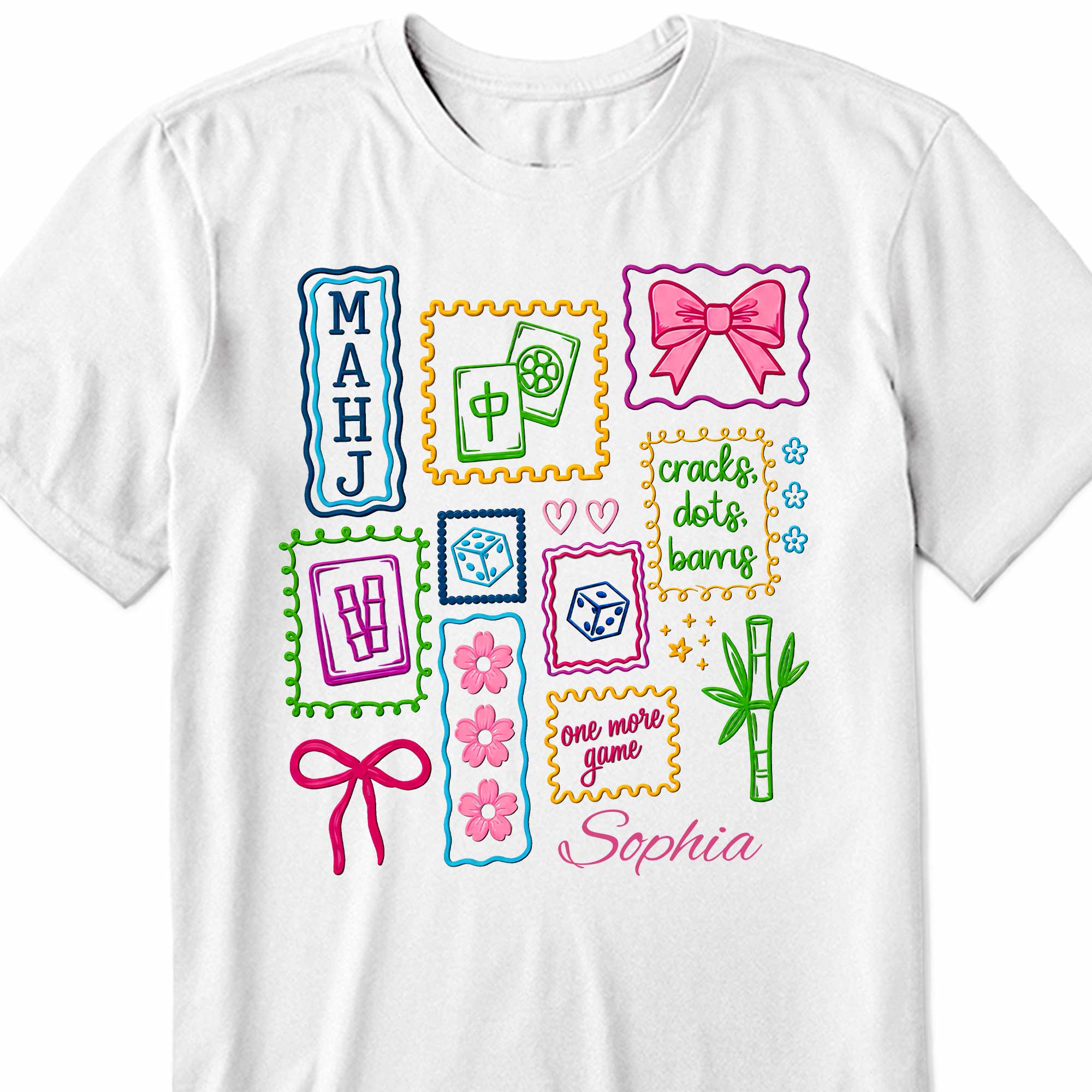 Personalized Custom Mahjong Game T-shirt & Hoodie Gift Idea Shirt GradoCreations