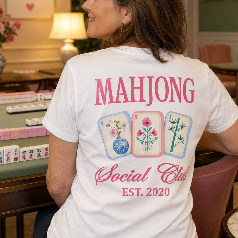 Personalized Mahjong T-Shirt Custom Front & Back Gift for Him T-Shirt Font and Back GradoCreations
