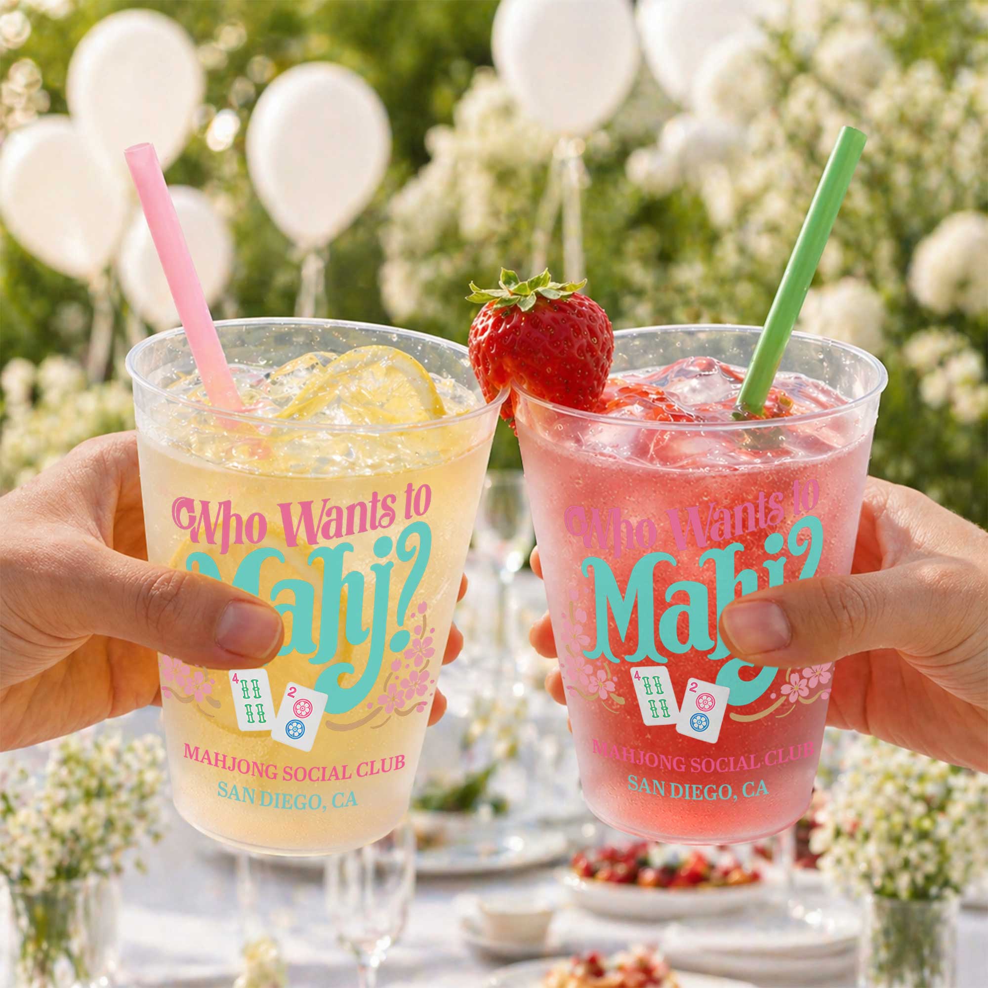 Personalized Frosted Cups Custom Name Gift for Mahjong Lovers Frosted Cups GradoCreations