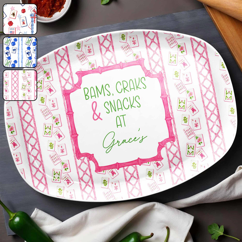 Personalized Custom Plate for Game Night Treats - Unique Gift Custom Plate GradoCreations