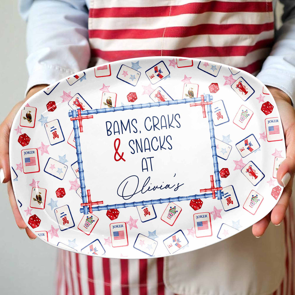 Personalized Custom Plate for Game Night Treats - Unique Gift Custom Plate GradoCreations