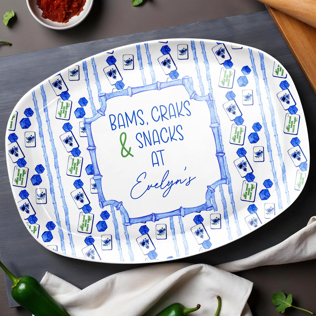 Personalized Custom Plate for Game Night Treats - Unique Gift Custom Plate GradoCreations