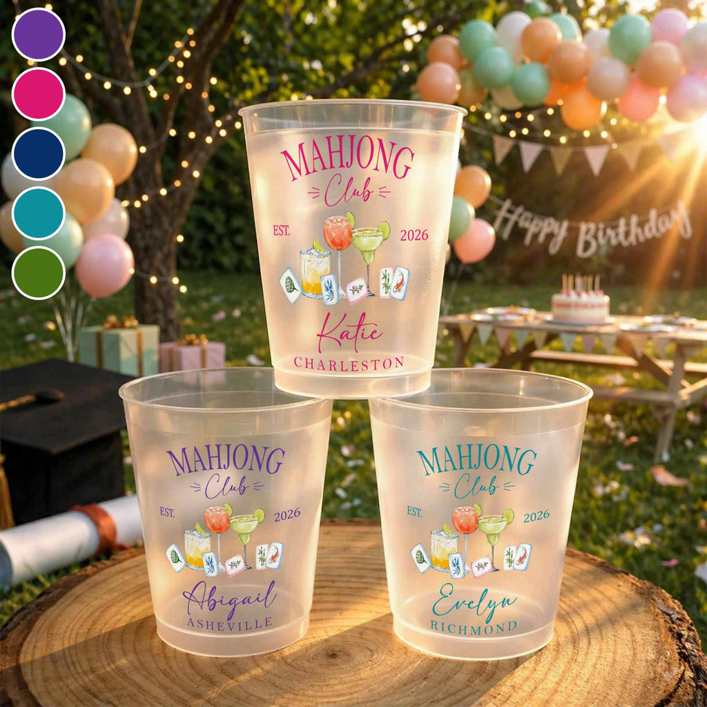 Personalized Frosted Cups Custom Name Cocktail Gift for Besties Frosted Cups GradoCreations