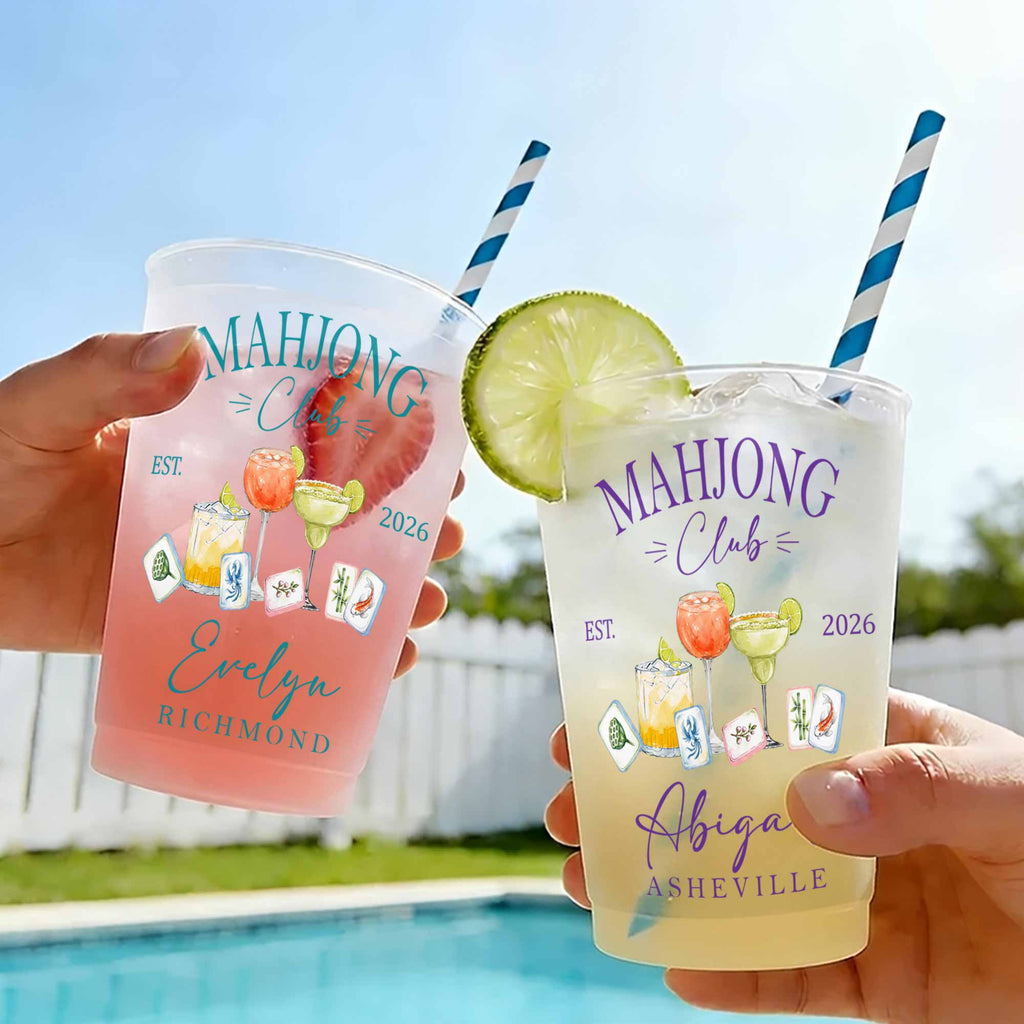 Personalized Frosted Cups Custom Name Cocktail Gift for Besties Frosted Cups GradoCreations