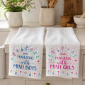Personalized Mahjong Kitchen Towel Custom Name Gift for Him Kitchen Towel GradoCreations