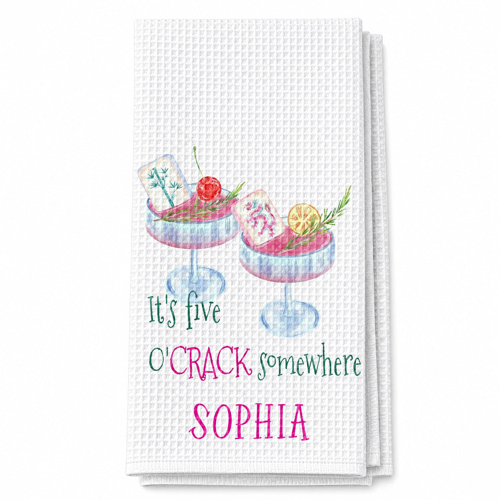Personalized Kitchen Towel Custom Name Gift for Besties Kitchen Towel GradoCreations