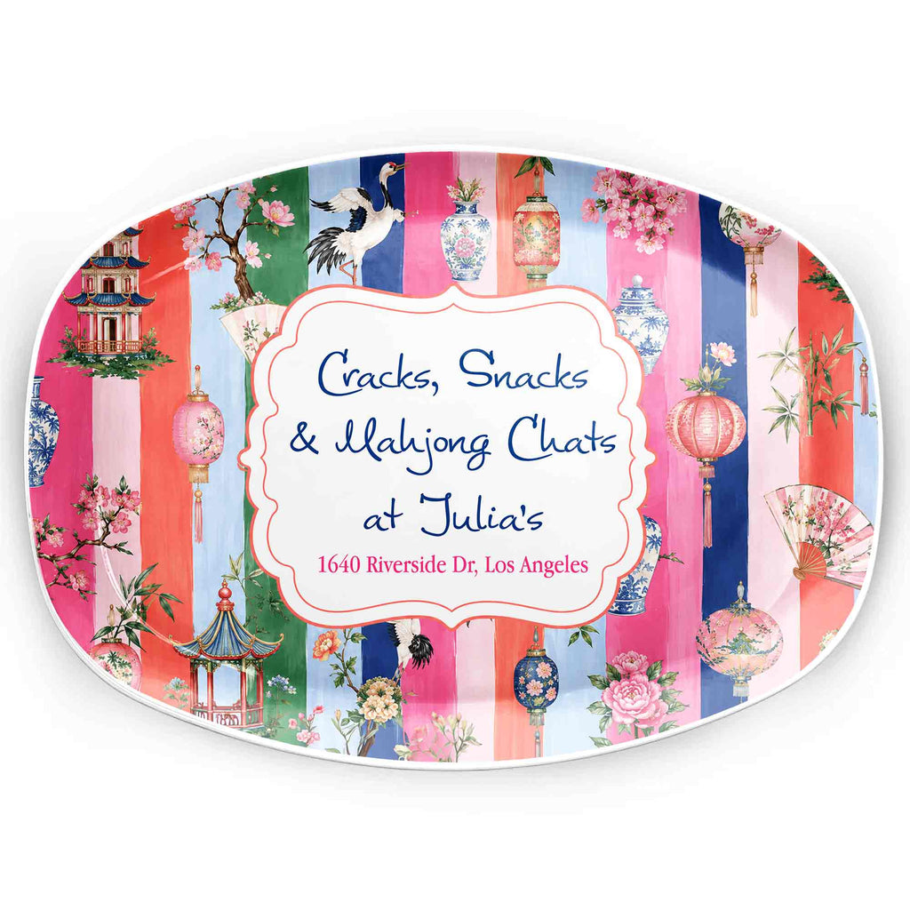 Personalized Decorative Plate Custom Name Gift for Mahjong Lovers Custom Plate GradoCreations