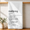 Custom Mahjong Kitchen Towel Gift for Game Night Lovers Kitchen Towel GradoCreations