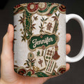 Personalized Mahjong Tile Coffee Mug Custom Name Gift for Mom Edge-to-edge Mug GradoCreations