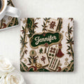 Personalized Mahjong Game Night Ceramic Coaster Custom Design Gift