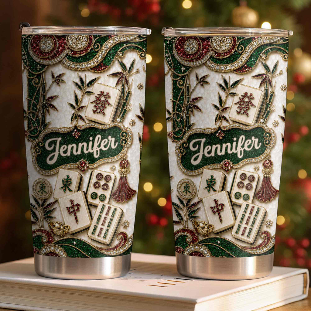 Personalized Mahjong Lover 20oz Stainless Steel Tumbler Gift