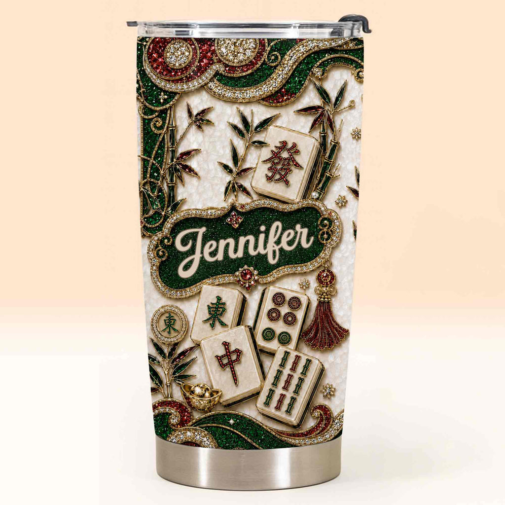 Personalized Mahjong Lover 20oz Stainless Steel Tumbler Gift