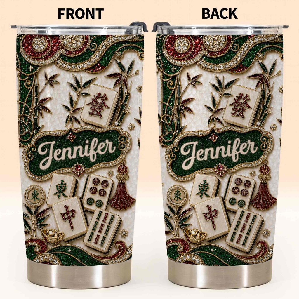 Personalized Mahjong Lover 20oz Stainless Steel Tumbler Gift