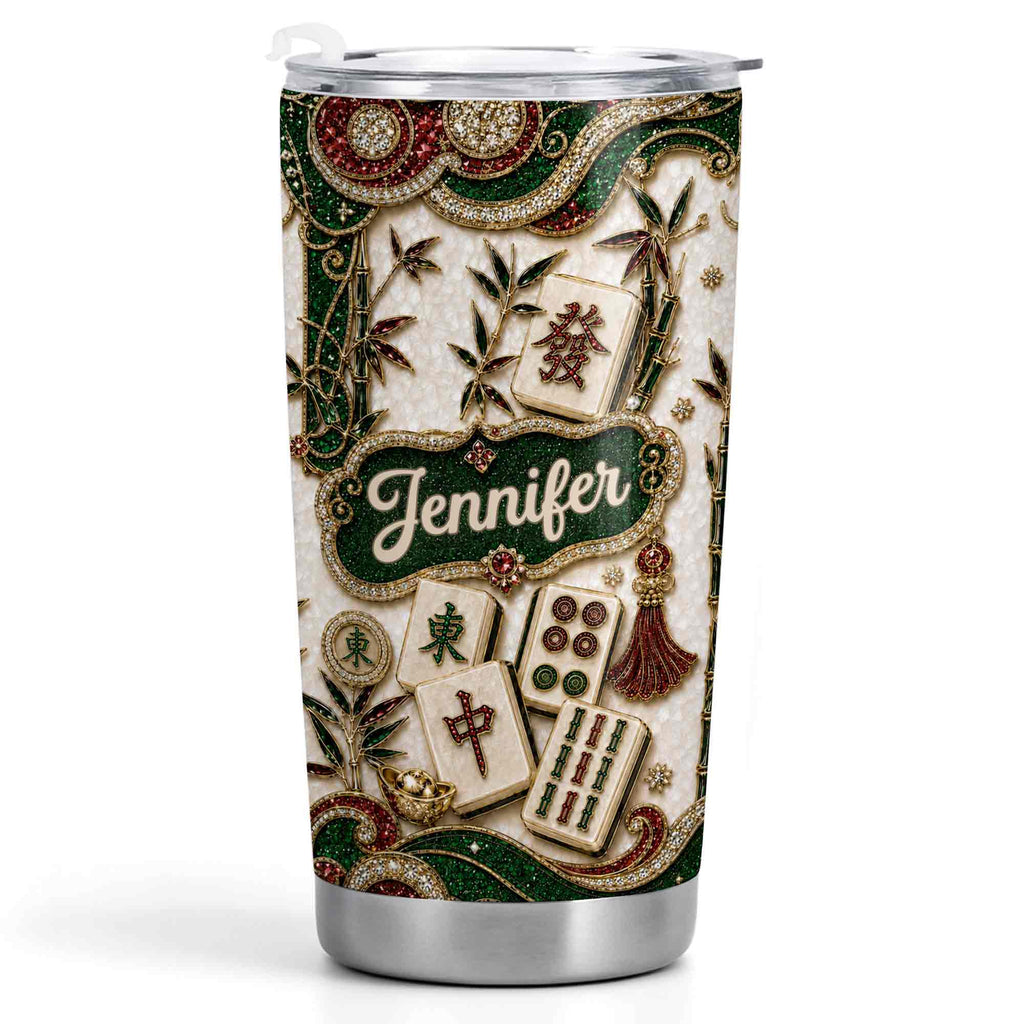 Personalized Mahjong Lover 20oz Stainless Steel Tumbler Gift