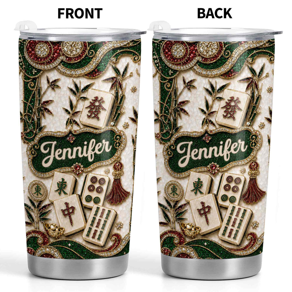 Personalized Mahjong Lover 20oz Stainless Steel Tumbler Gift