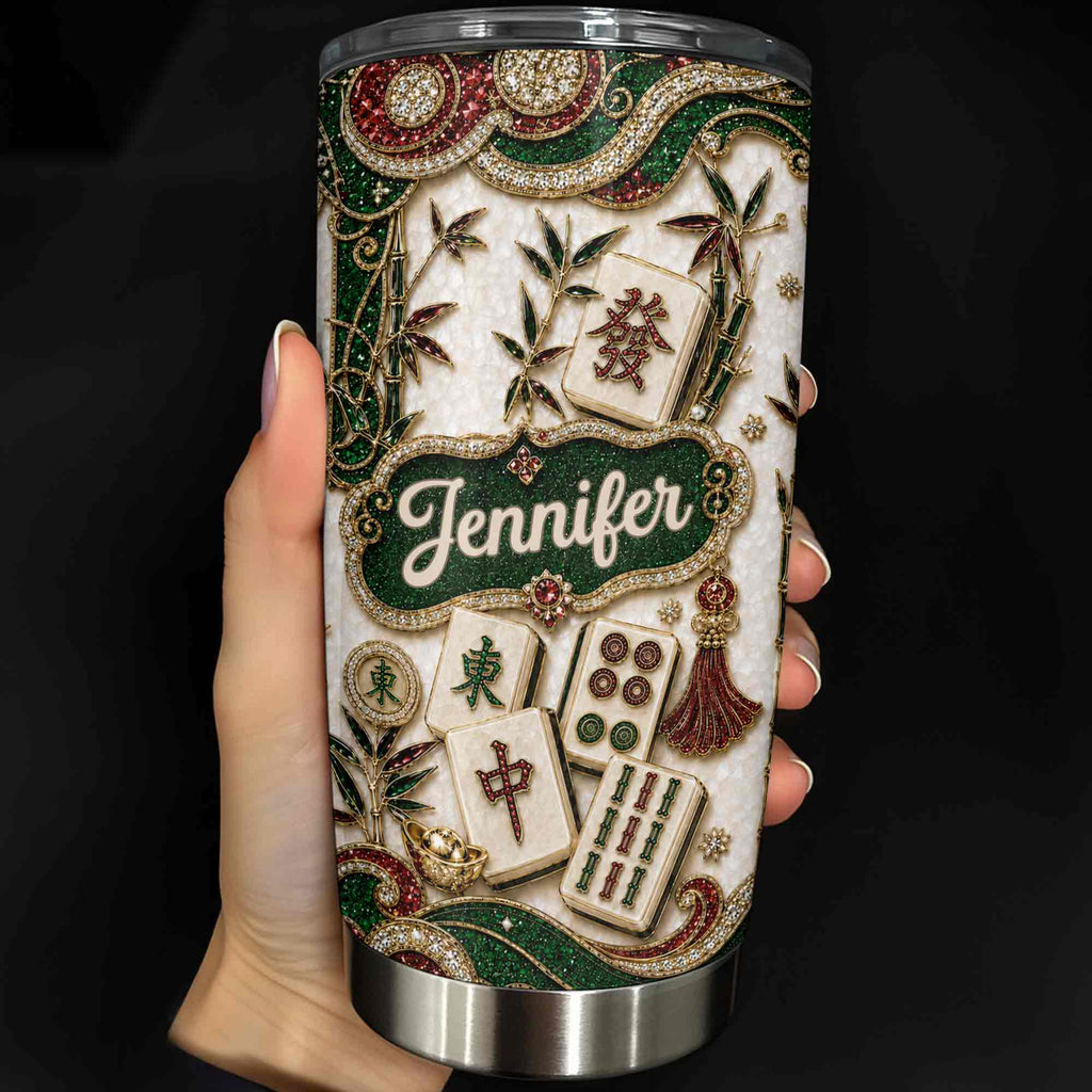 Personalized Mahjong Lover 20oz Stainless Steel Tumbler Gift
